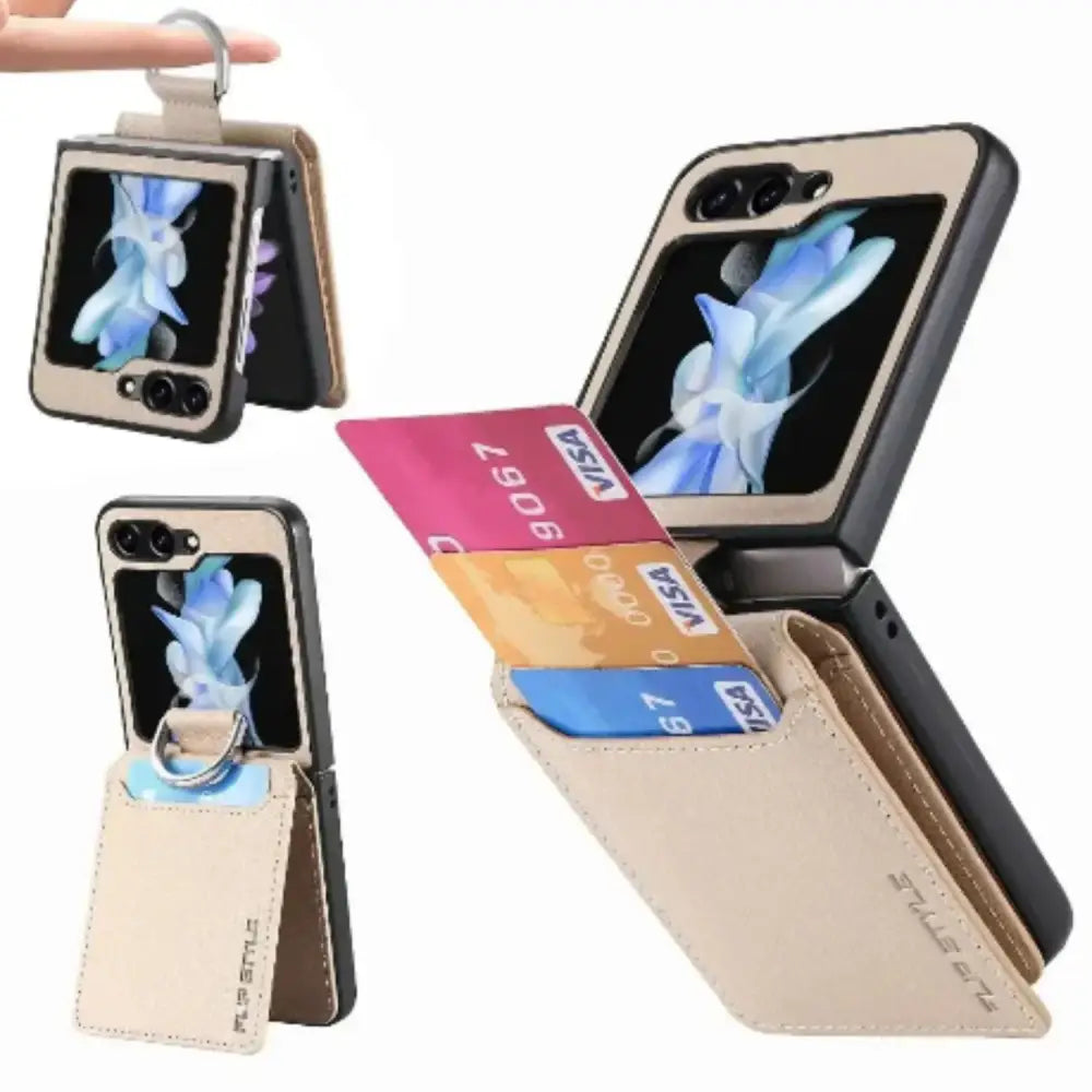 Galaxy Z Flip Series Leather Case (Available in 7 colours) - 9eight5