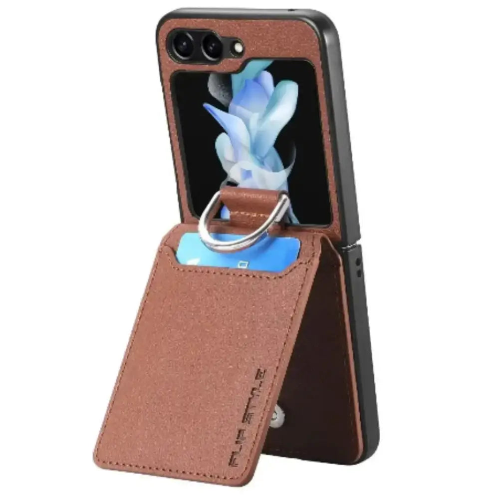 Galaxy Z Flip Series Leather Case (Available in 7 colours) - 9eight5