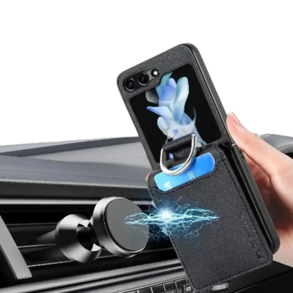 Galaxy Z Flip Series Leather Case (Available in 7 colours) - 9eight5