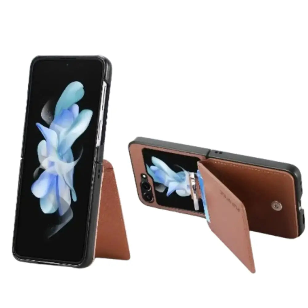 Galaxy Z Flip Series Leather Case (Available in 7 colours) - 9eight5