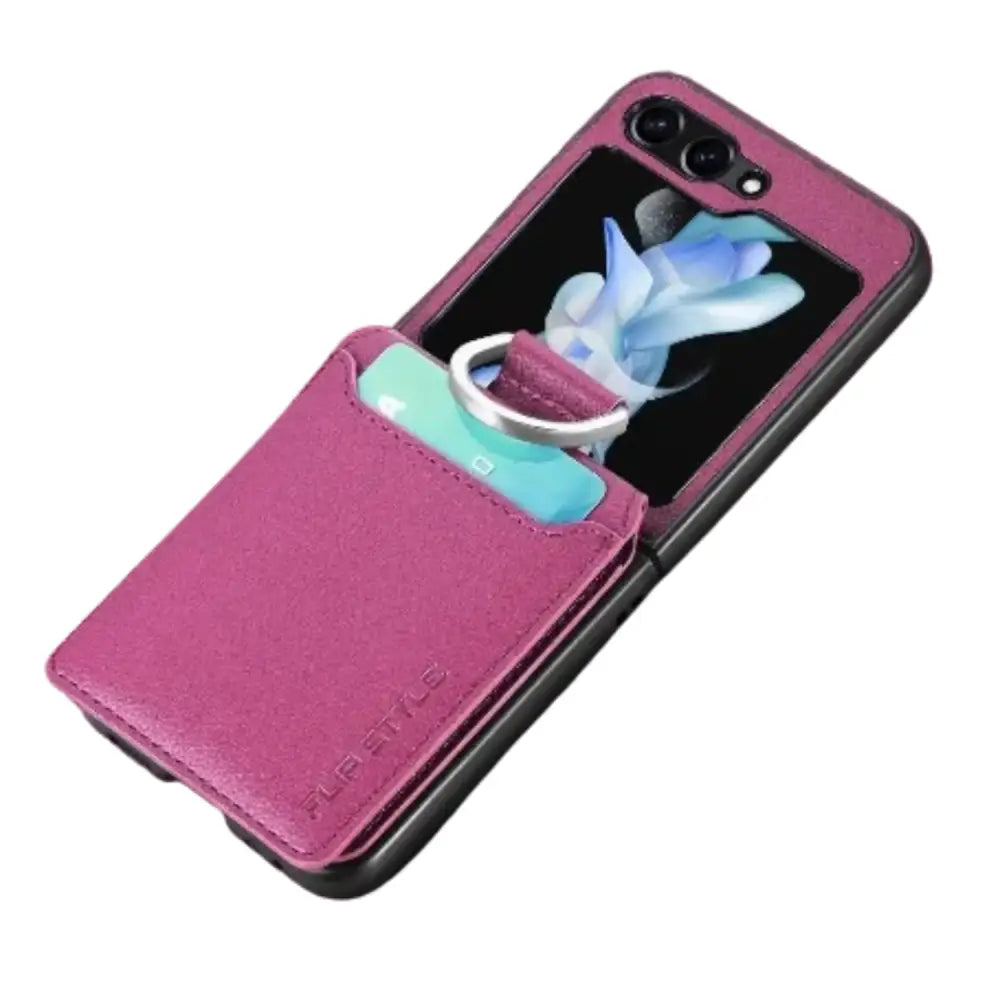 Galaxy Z Flip Series Leather Case (Available in 7 colours) - 9eight5