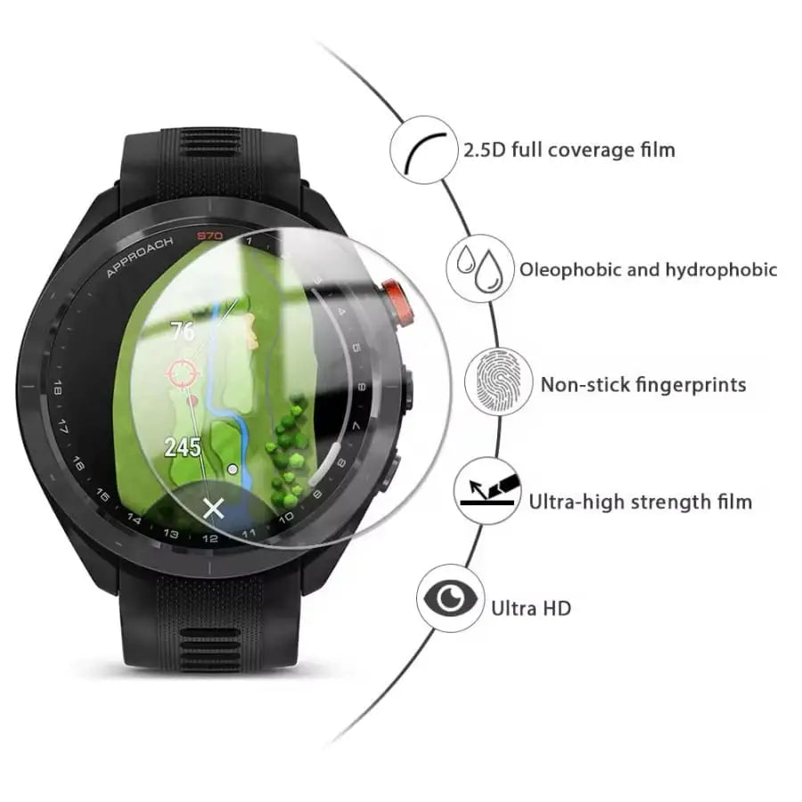 Garmin Approach S70 (42mm) - Screen Protectors (Pack of 2)