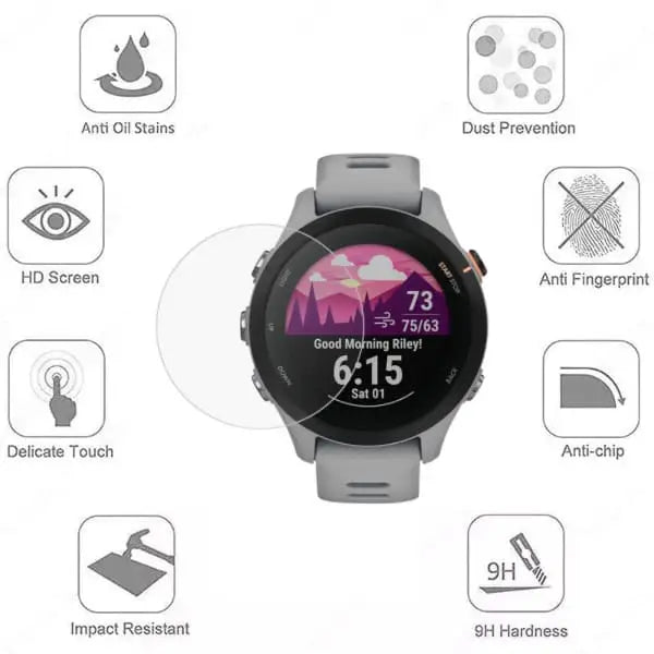 Garmin Forerunner 255S - Screen Protectors (Pack of 2)