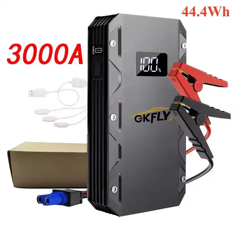 GKFLY 9000A Jump Starter Diesel Gas Car Battery Charger Starting Device Starter For Car 12V Emergency Power Supply Car