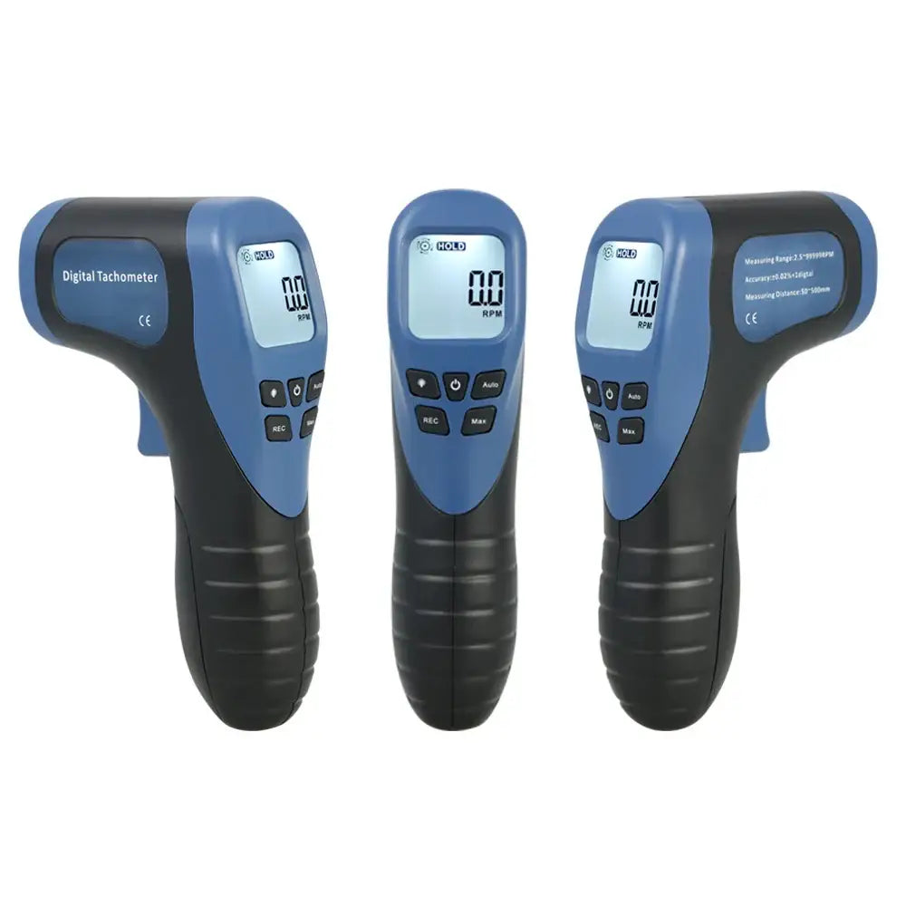 Handheld Digital Photo Tachometer LCD rpm meter Laser Non-Contact Tach Range 2.5-99999RPM Motor Speed Meter + 1pc
