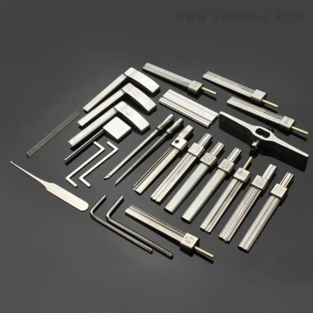 HUK Dimple Pin Impressioning Set With Protection Case Hardware Tools Professional Locksmith Tool