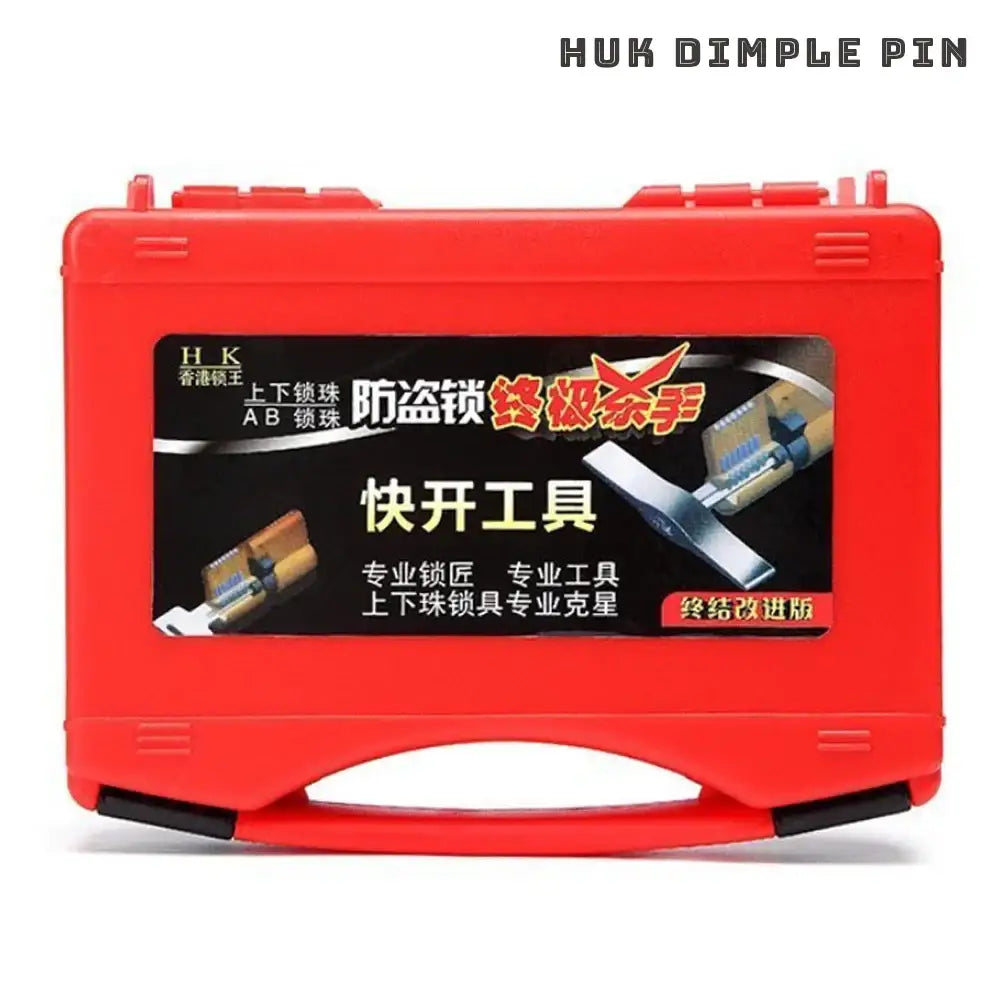 HUK Dimple Pin Impressioning Set With Protection Case Hardware Tools Professional Locksmith Tool
