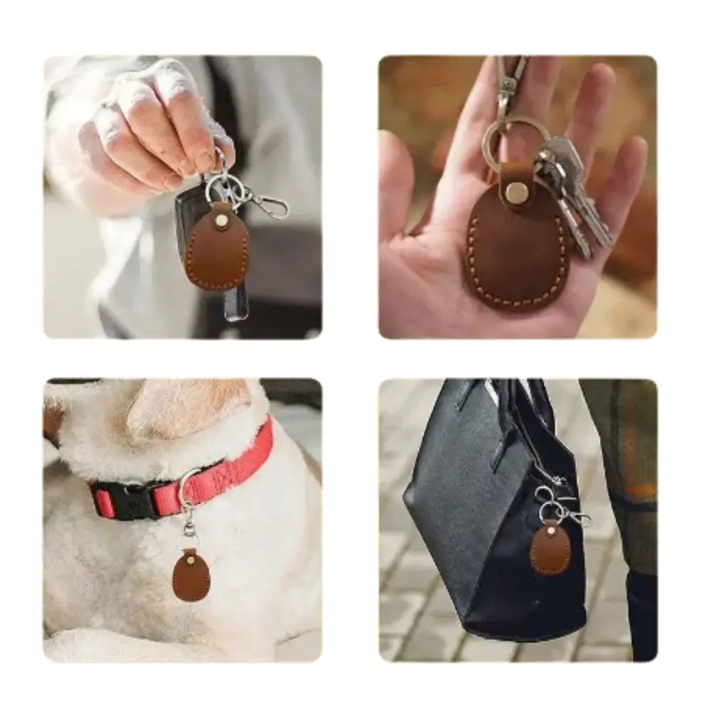 Leather Keyring Case for Apple AirTags (Available in 4 colours) - TWS