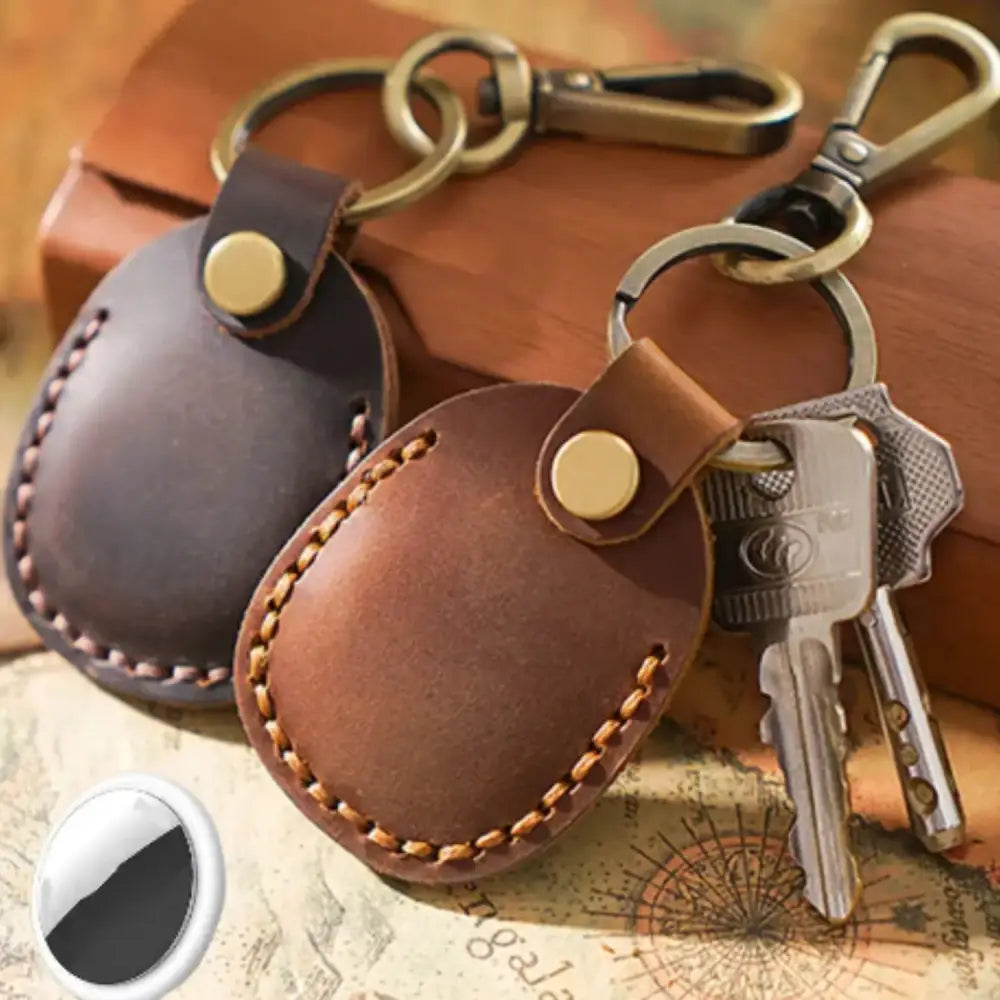 Leather Keyring Case for Apple AirTags (Available in 4 colours) - TWS