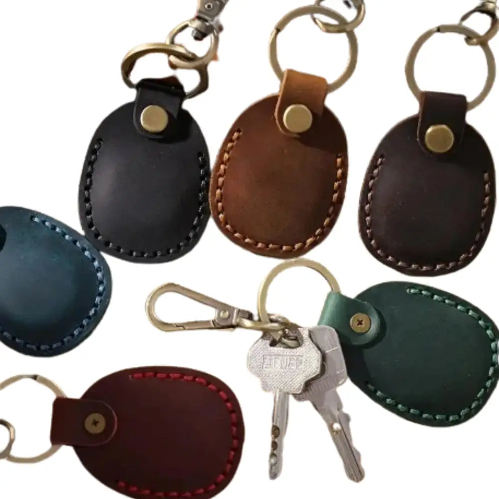 Leather Keyring Case for Apple AirTags (Available in 4 colours) - TWS