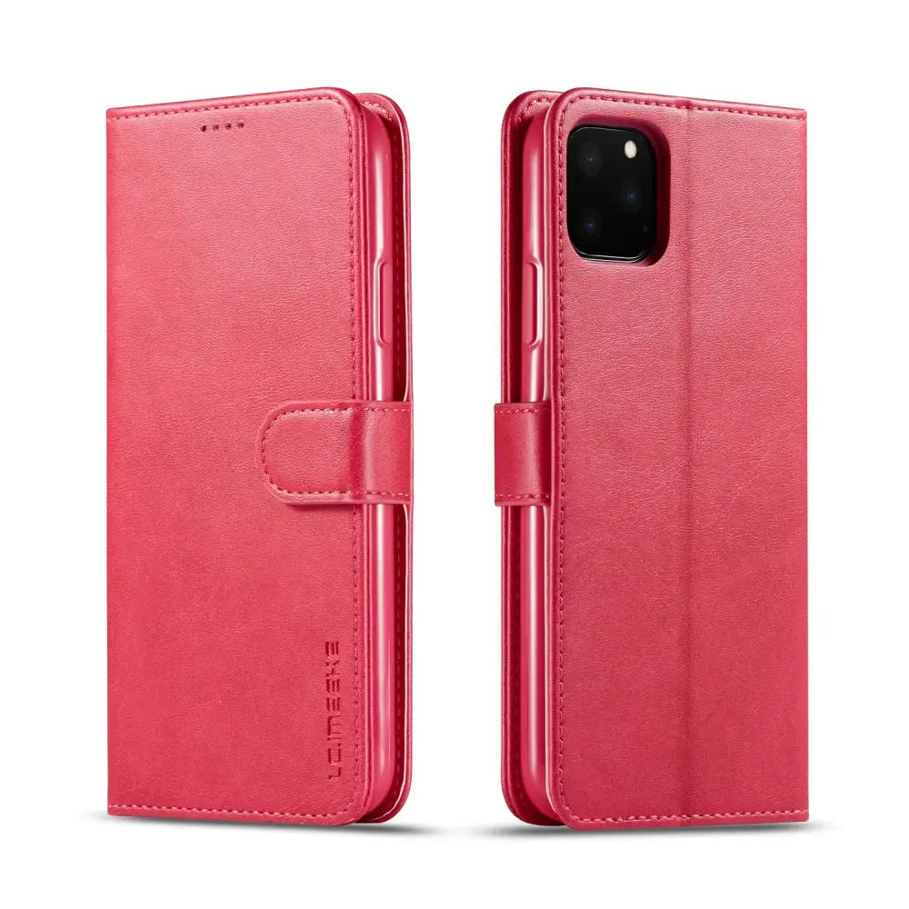 Leather Wallet Case for iPhone 16 15 14 13 12 Pro Max Mini 11 XS XR X SE 2020 8 7 6 6s Plus 5S Luxury Flip Cover Coque