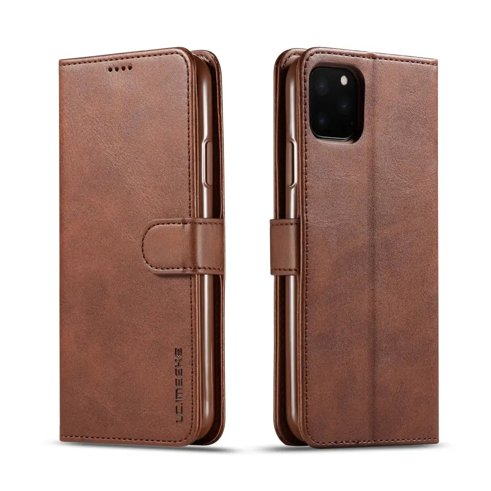 Leather Wallet Case for iPhone 16 15 14 13 12 Pro Max Mini 11 XS XR X SE 2020 8 7 6 6s Plus 5S Luxury Flip Cover Coque