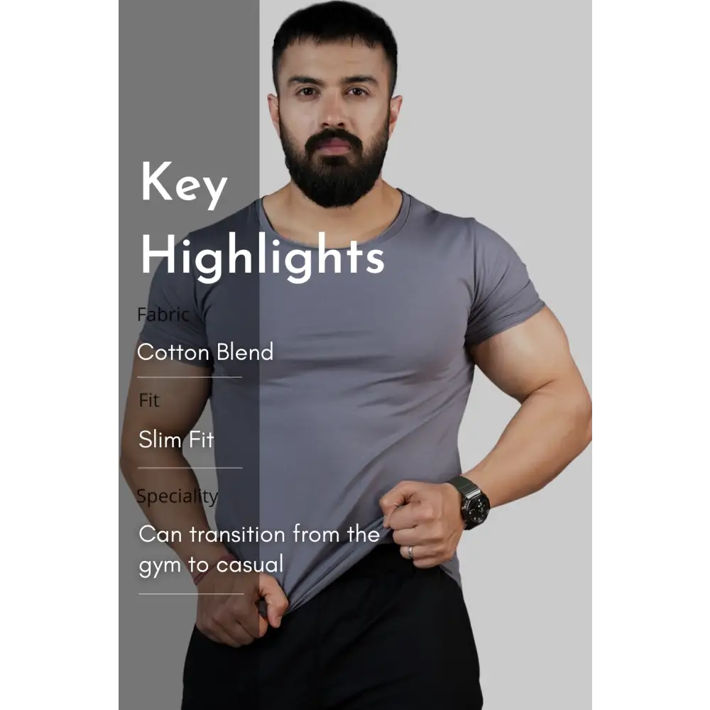 Legacy Scoop Neck T-shirt Grey - Tshirts