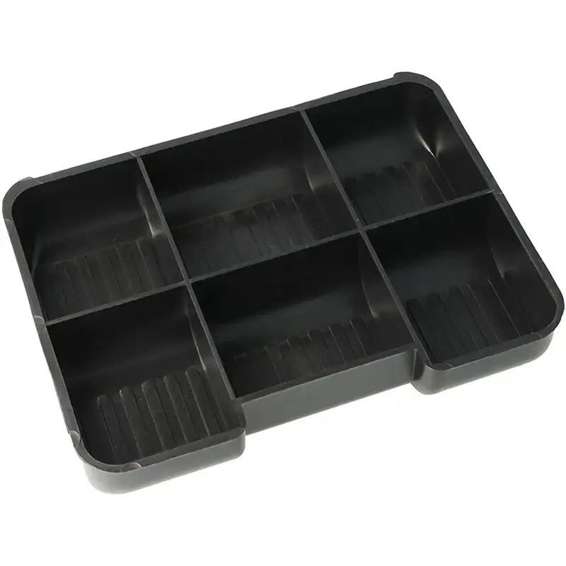Locking Metal Cash Box With Removable Coin Tray And Key Lock 150X120x8mm - Black