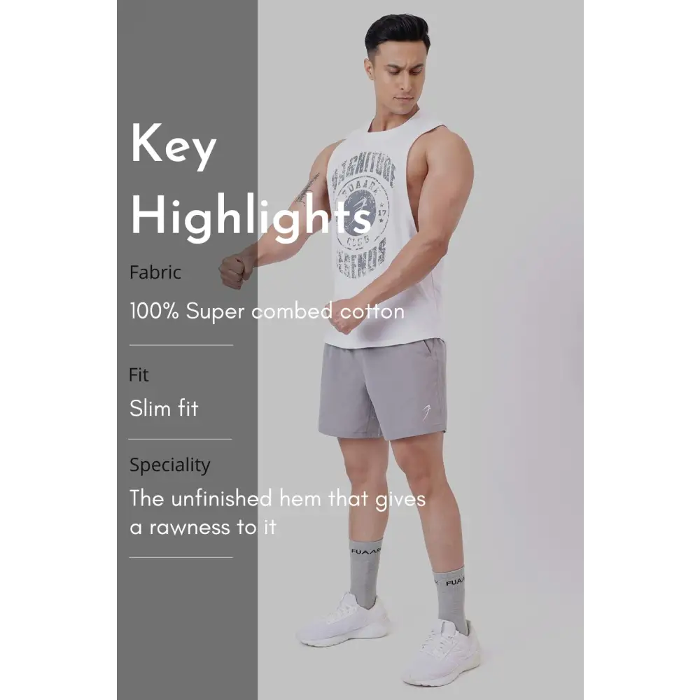 Magnitude Deep Arm Tank White - Vest