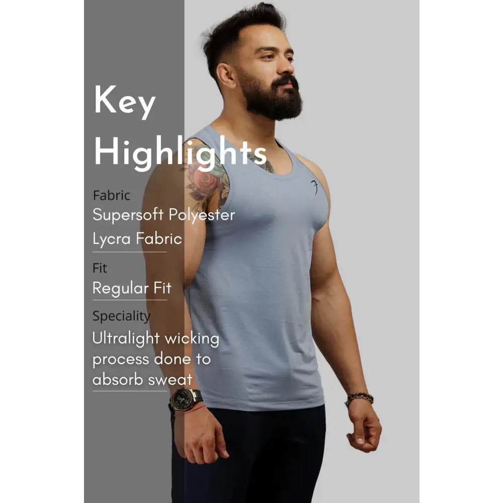 Men’s Light Tank Blue - Vest