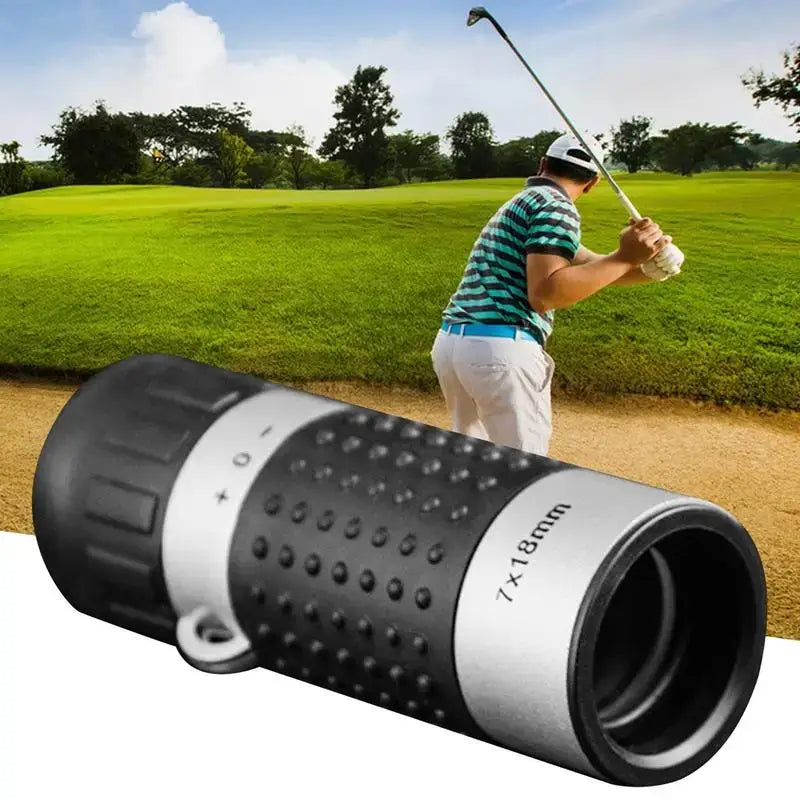 Mini 7x18 Monocular Telescope Crosshairs Rangefinder Differentiation line for Hunting Golf Hiking Bird Watching Travel