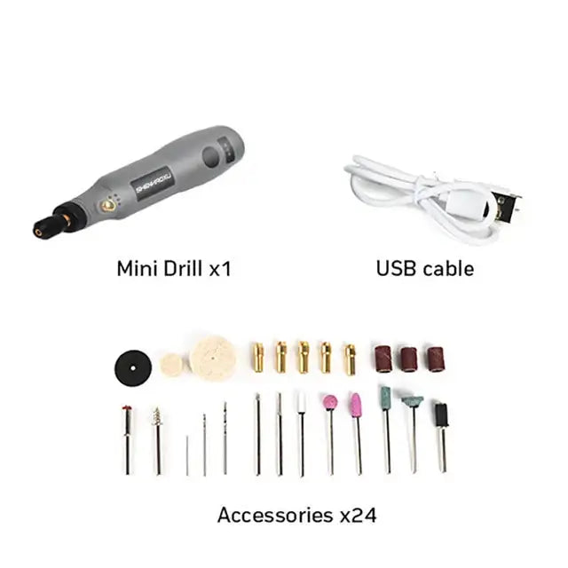 Mini Cordless Electric Drill & Grinder Set - SET 1 - HBC