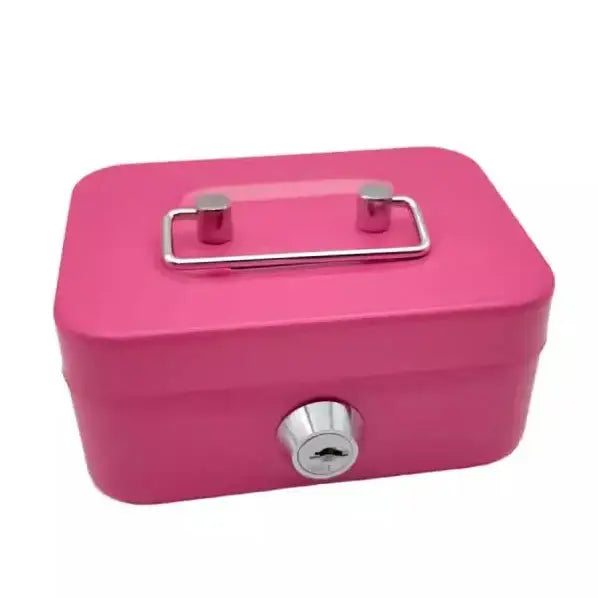 Mini Key Lock Money Safe Box (available in 4 colours) - Pink / Safe Box - SS