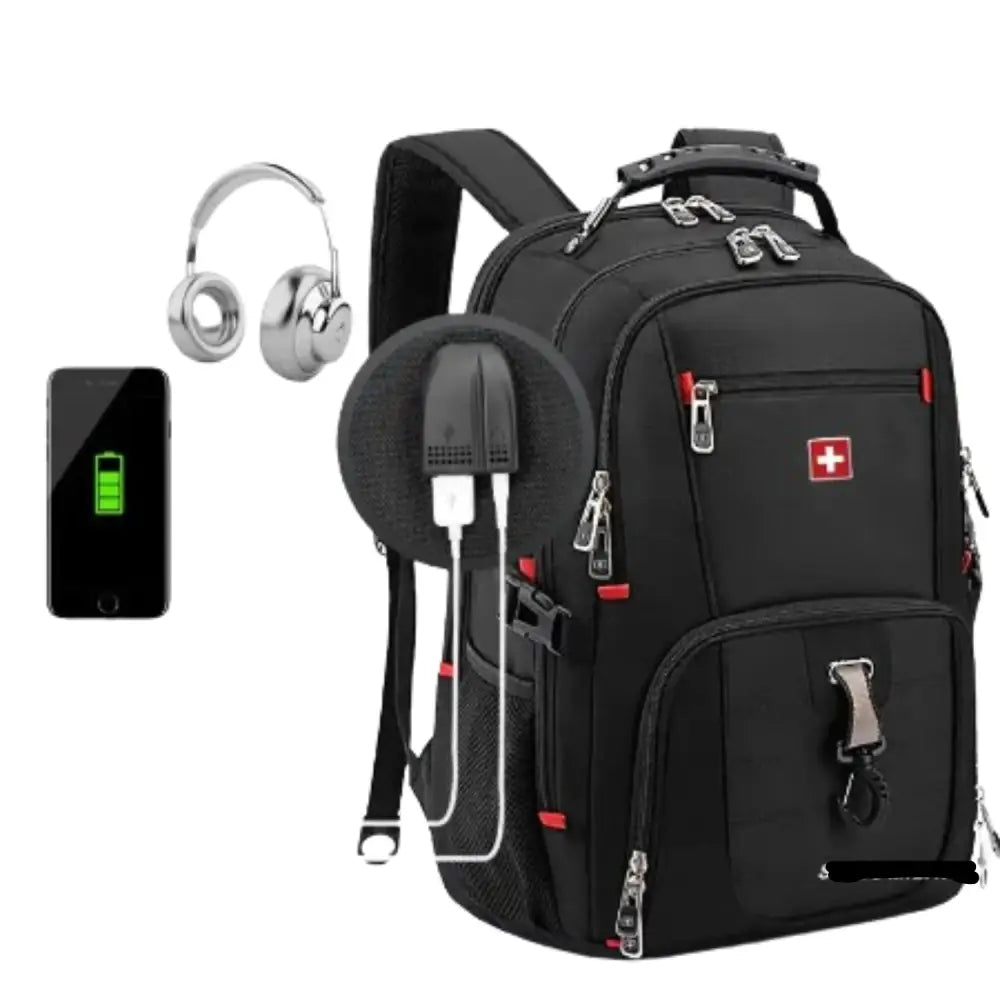Multifunction USB Laptop Backpack – Waterproof Travel Bag - 9eight5