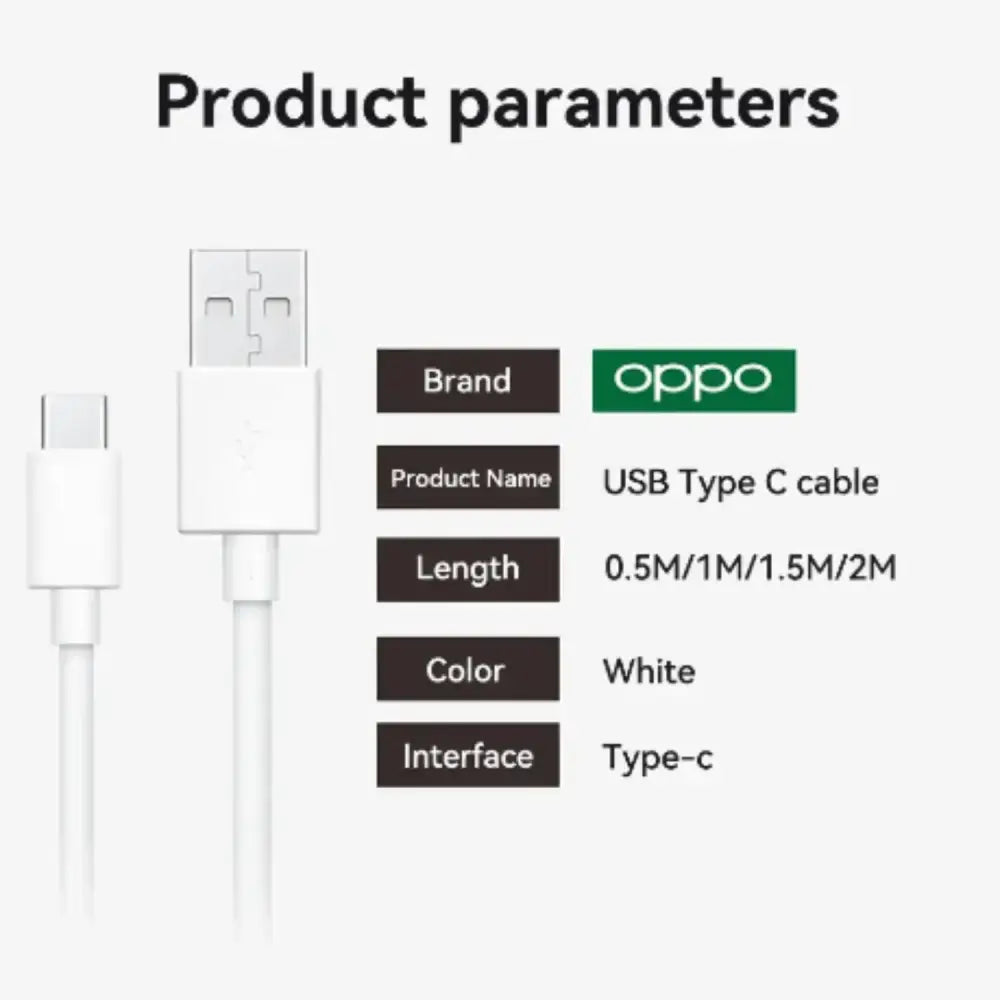 Oppo 65W Original SuperVOOC Type-C Charger Cable