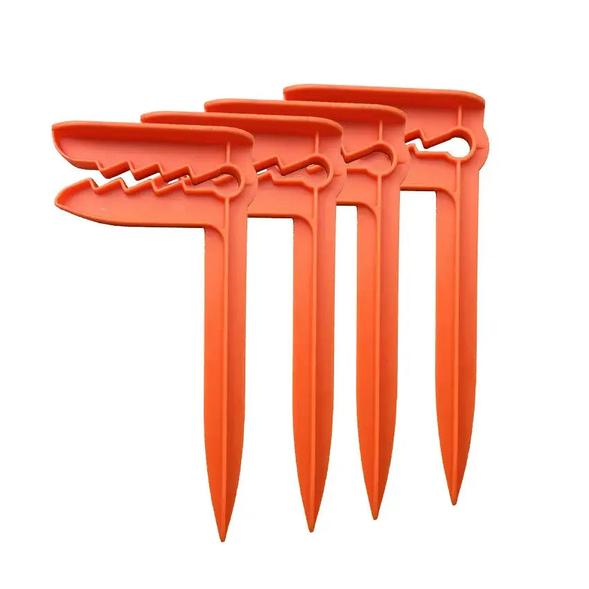 Outdoor Beach & Picnic Mat Towel Holder – Windproof Camping Tool (4pcs) - Oranges - 4pcs - SS