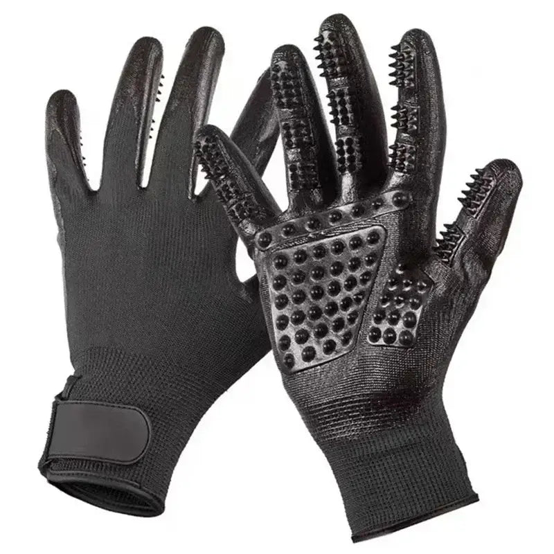 Pair of Pet Bath Gloves - Black - SS