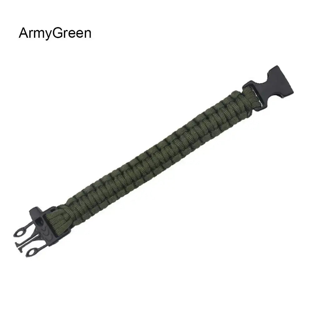 Paracord Survival Bracelet - ArmyGreen