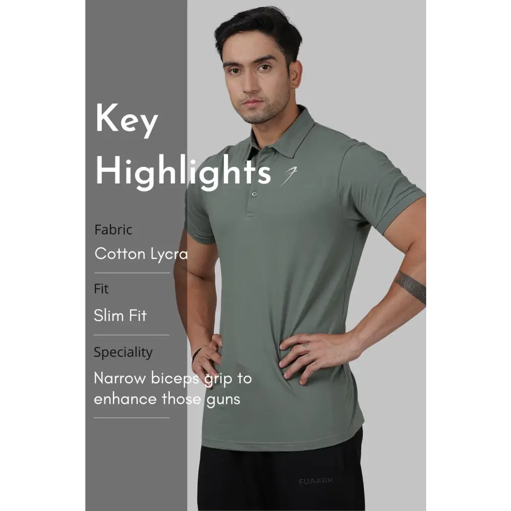 Polo T-shirt Sage Green - Tshirts