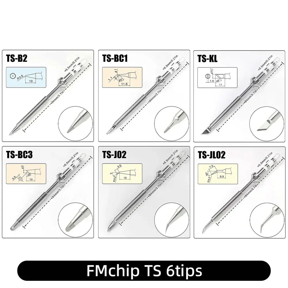 Portable Programmable Digital Soldering Station (different models available) - FMchip TS 6tips / Soldering Iron - HBC