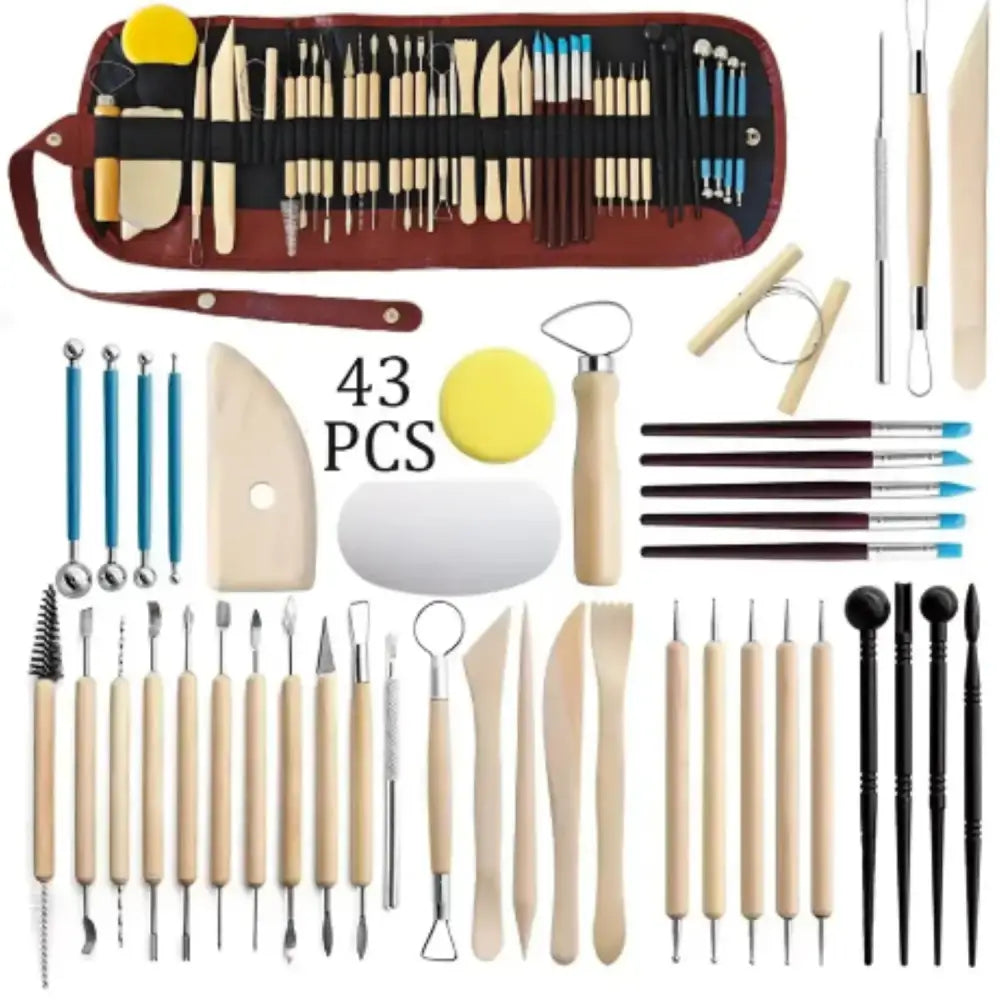 Pottery Tool Set – Clay Ceramic Wax Carving Kit - SS