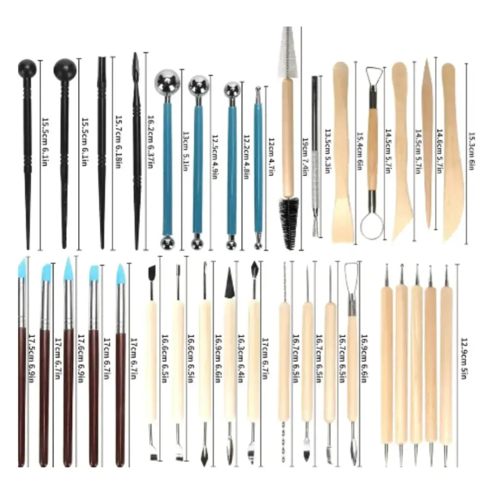 Pottery Tool Set – Clay Ceramic Wax Carving Kit - SS