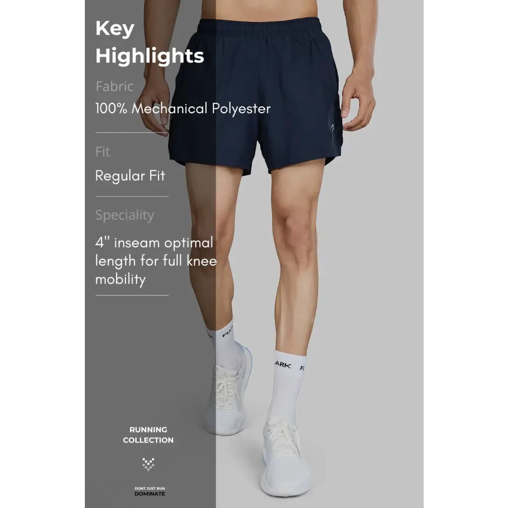 Pulse 4’’ Running Shorts Navy - Shorts