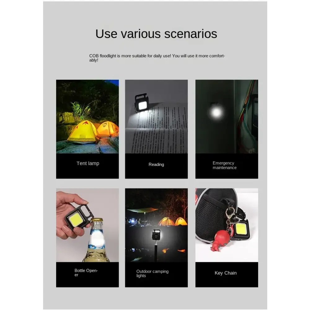 Rechargeable Mini LED Light - Black