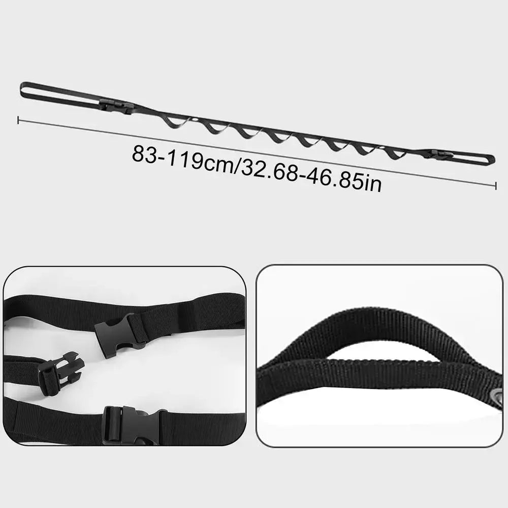 Retractable Portable RV Clothes Drying Line - Black / Portable Laundry Line - SS