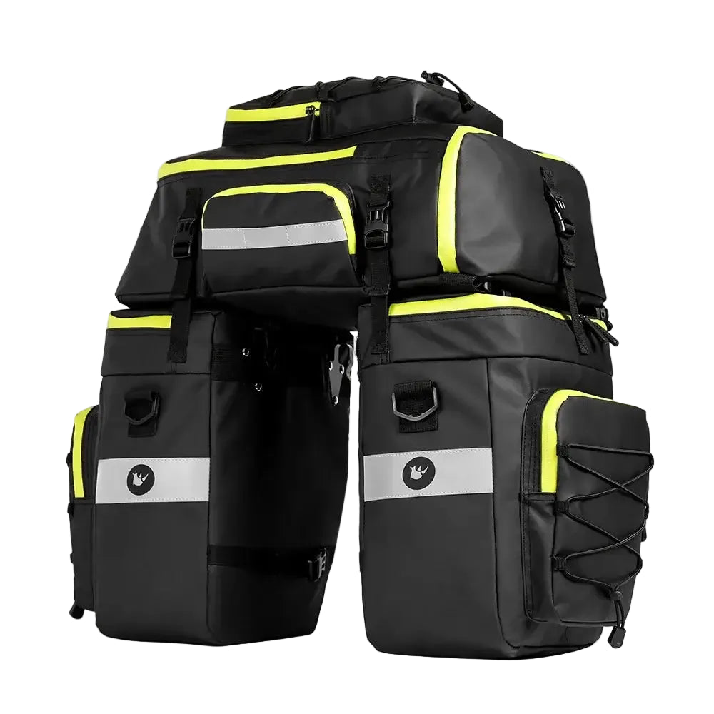 Rhinowalk Bike Pannier Bag 3 In 1 Big Capacity With Rain Cover Rear Rack Seat Trunk Bags For Mtb Road Folding Bicycles