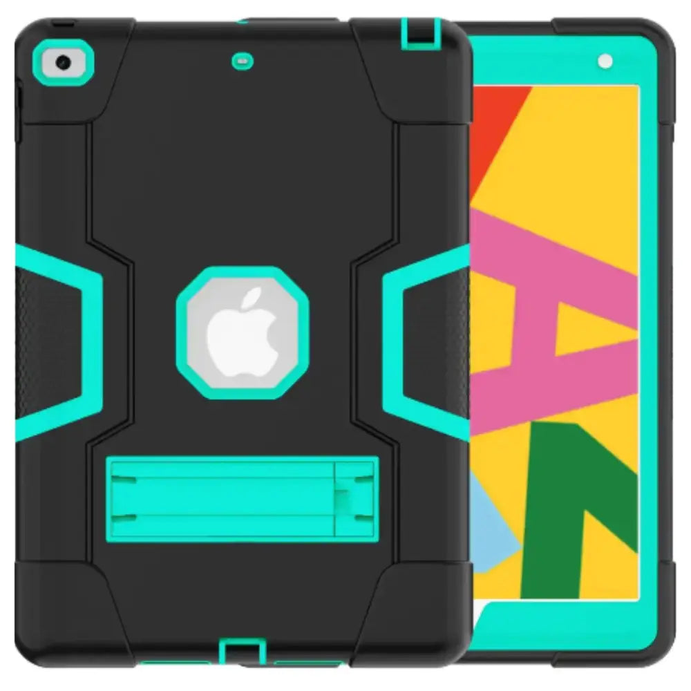 Rugged Case for iPad Series (Black & Mint Green) - 9eight5