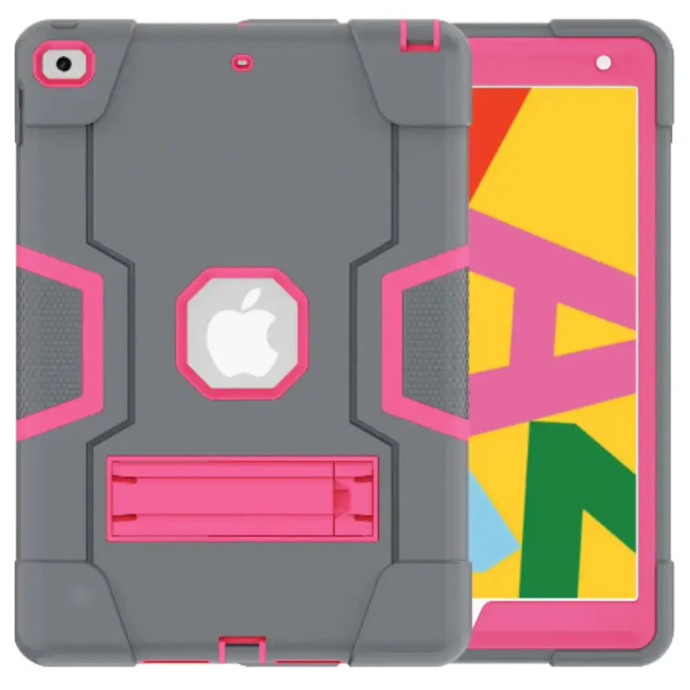 Rugged Case for iPad Series (Gray & Pink) - 9eight5