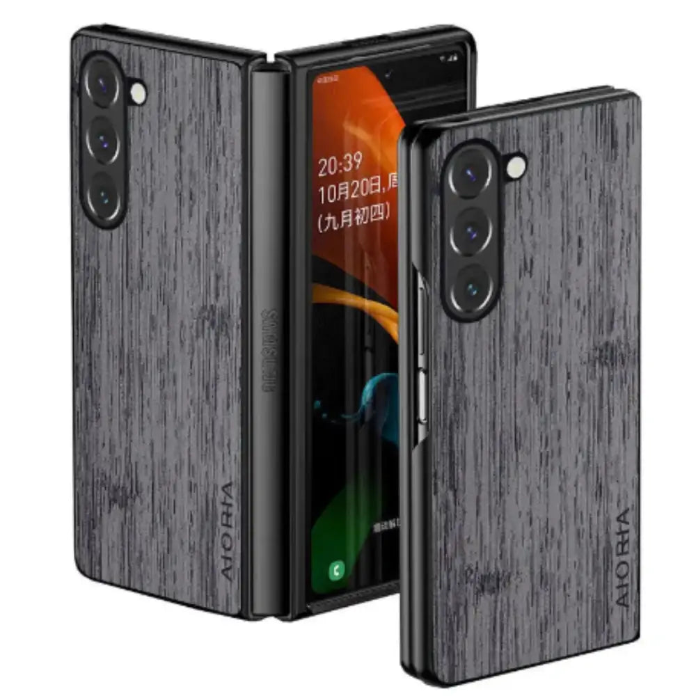 Samsung Z Fold 5 Leather Bamboo Case - 9eight5