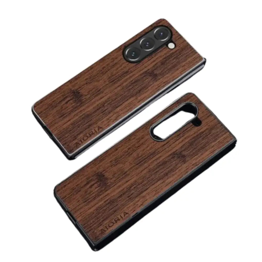 Samsung Z Fold 5 Leather Bamboo Case - 9eight5