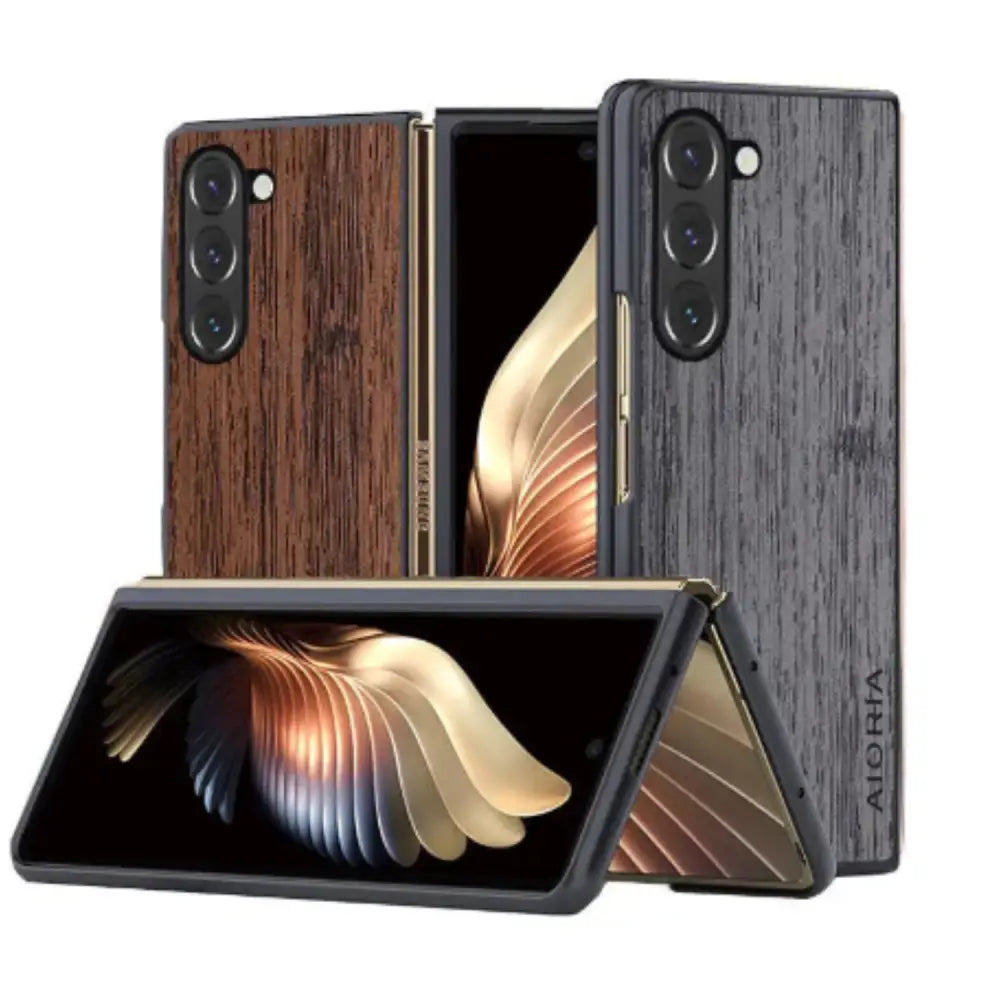 Samsung Z Fold 5 Leather Bamboo Case - 9eight5