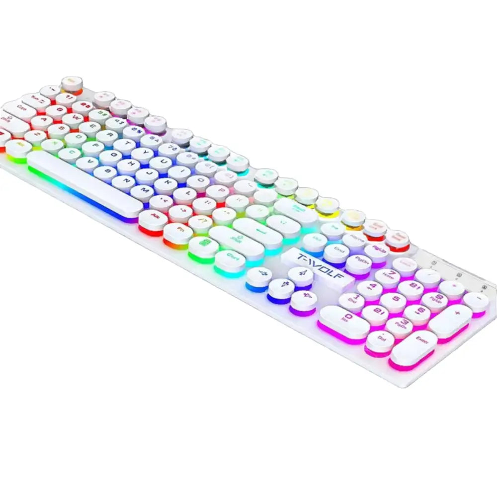 Shadow Mechanical Wired Gaming Keyboard (3 colours available) - White / keyboard - 9eight5