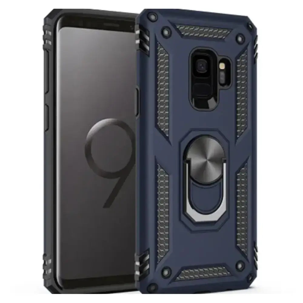 Shockproof Ring Holder Case for Samsung Galaxy (Blue)