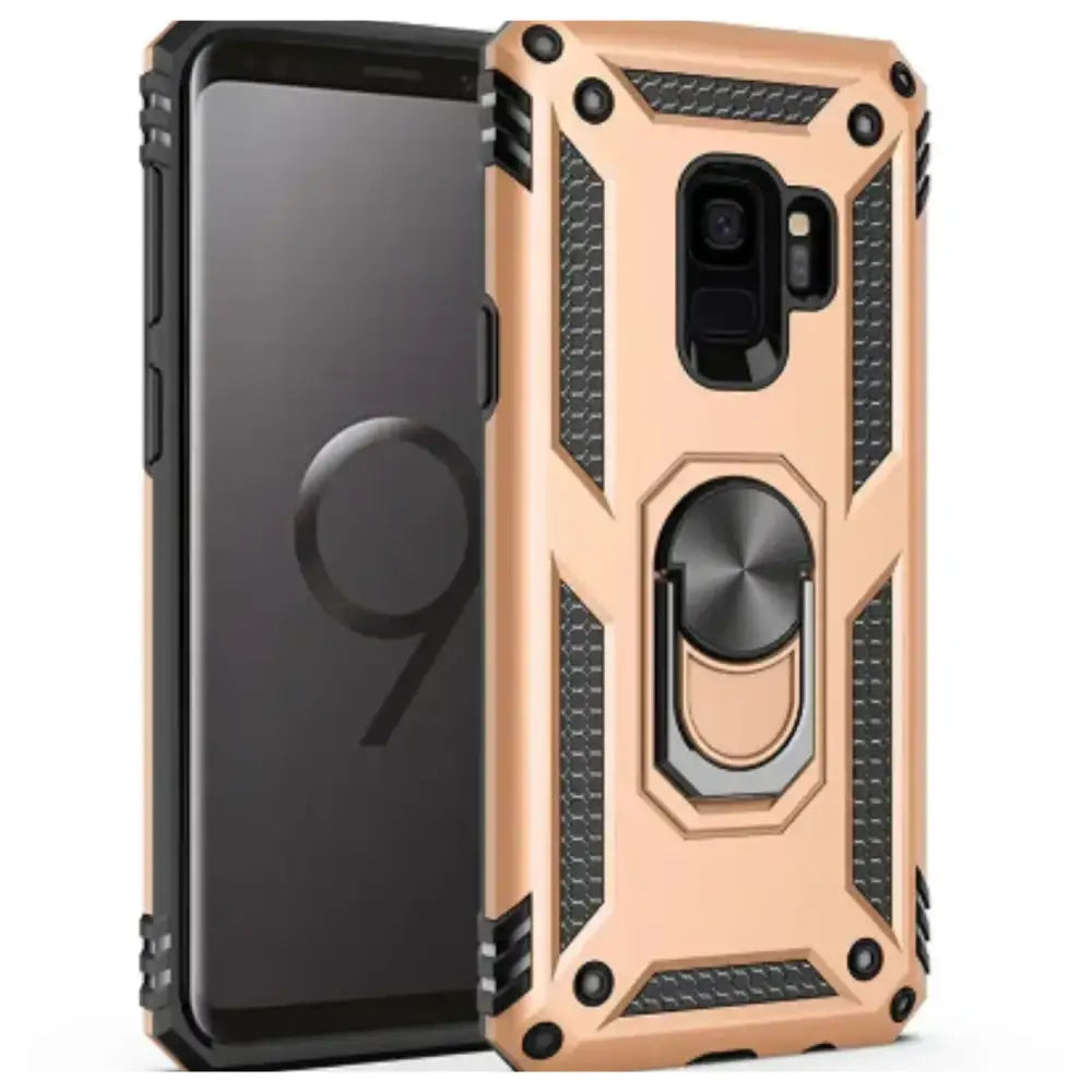 Shockproof Ring Holder Case for Samsung Galaxy (Gold)