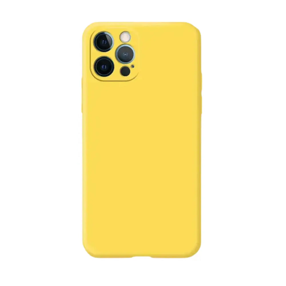 Silicone iPhone Case (iPhone 7 - 11 Series) - Available in multiple colours - Yellow / For iPhone 11 Pro Max