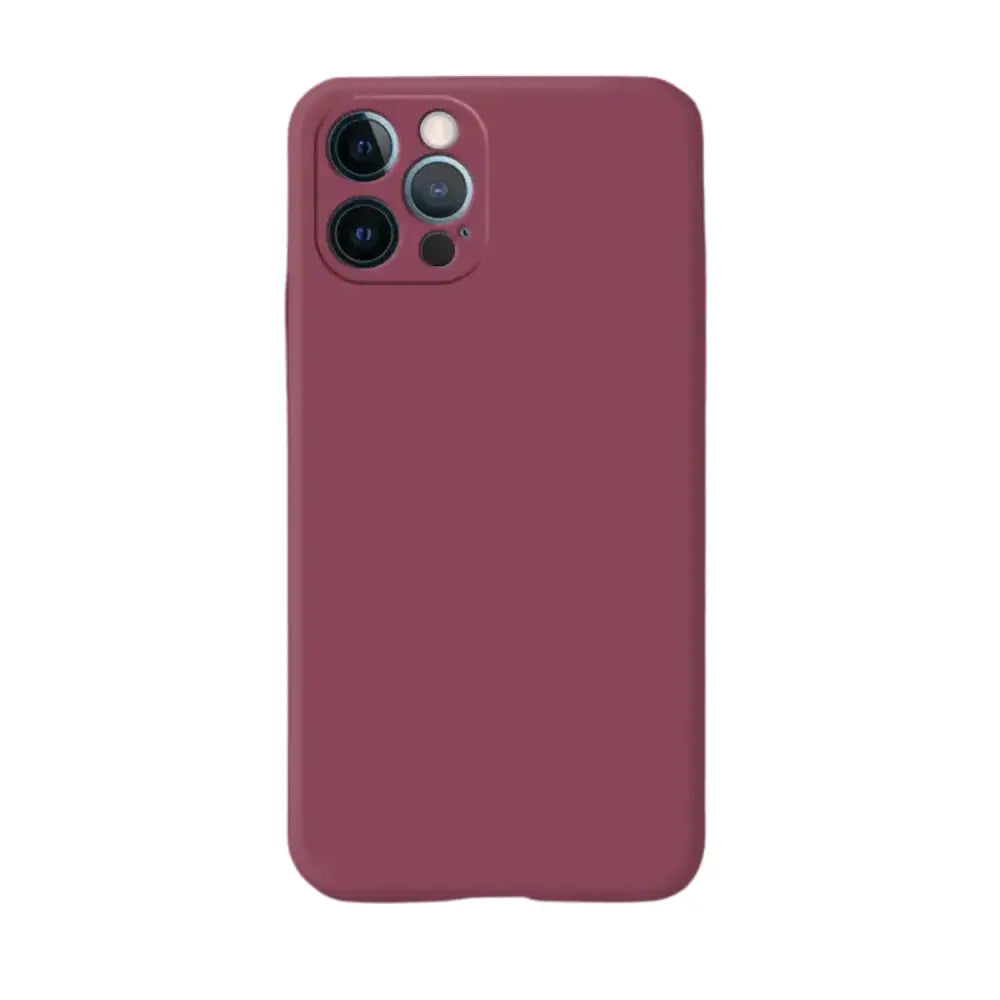 Silicone iPhone Case (iPhone 7 - 11 Series) - Available in multiple colours - Wine Red / For iPhone 11 Pro Max