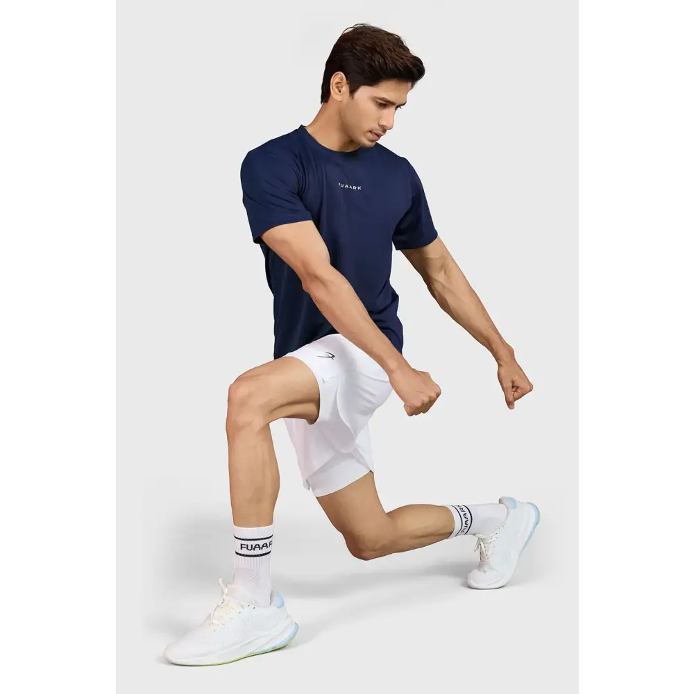Slate Running T-shirt Navy - T-shirts