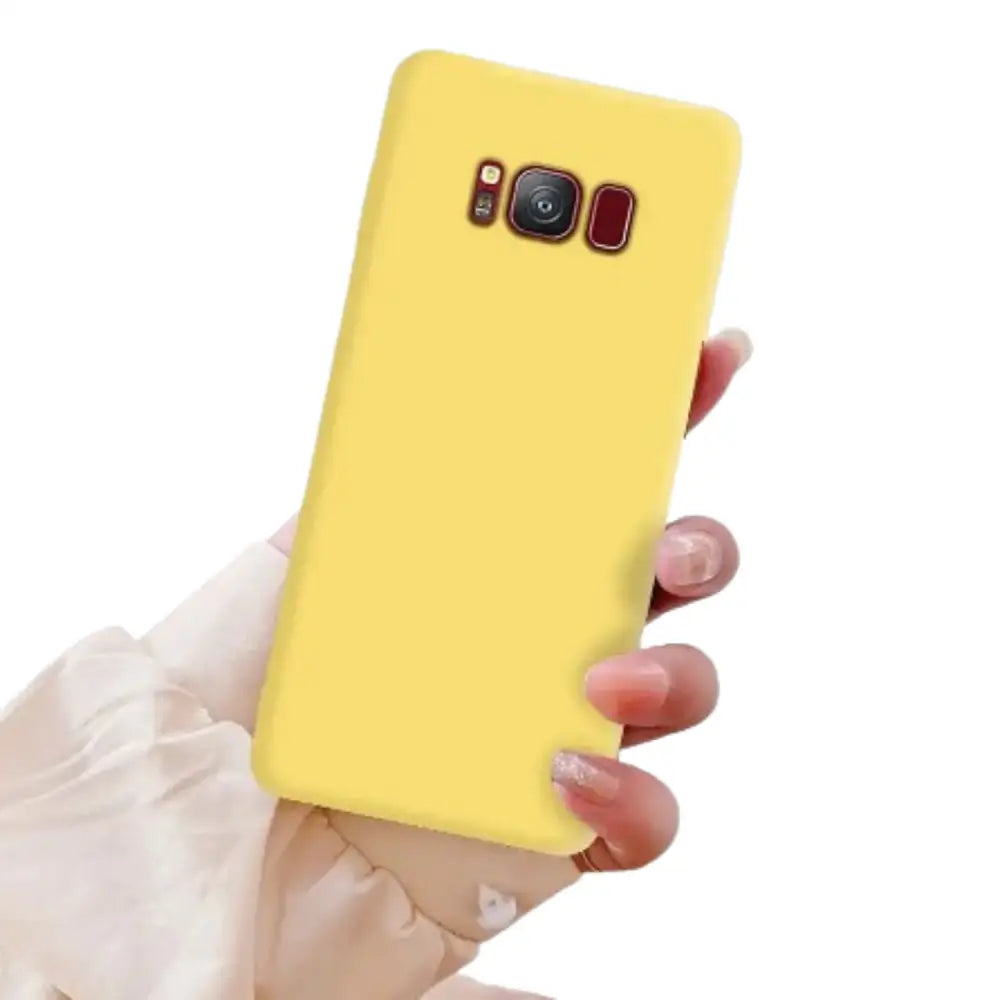 Soft Silicone Cover for Samsung Galaxy Note & S Series (Yellow) - 9eight5