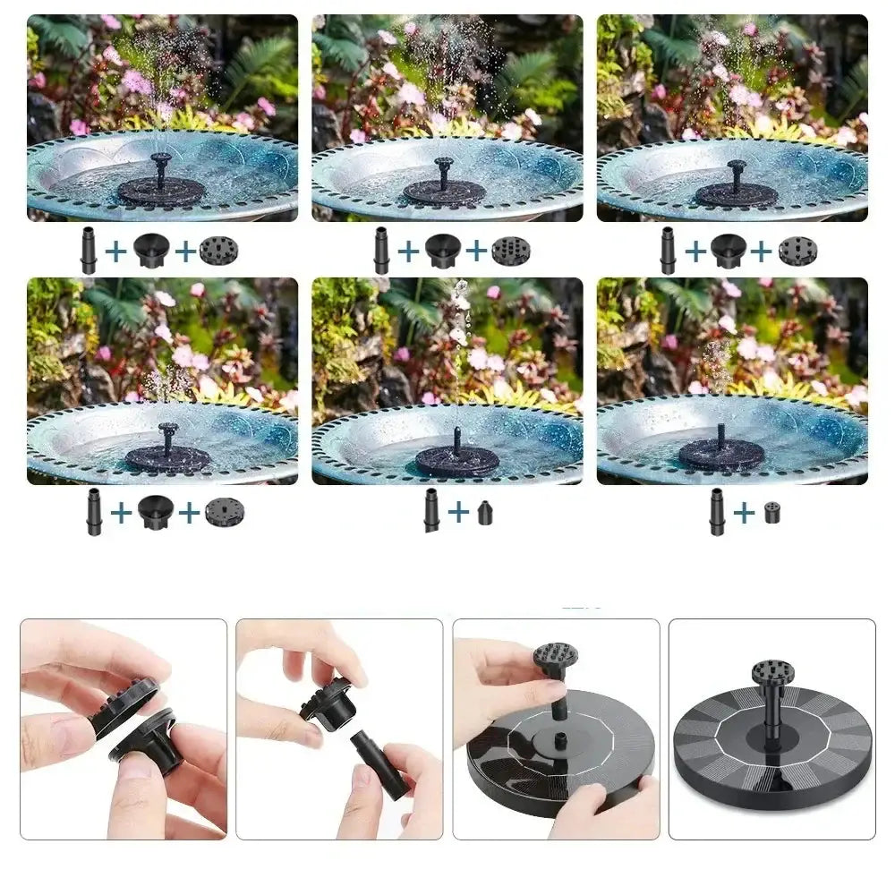 Solar Fountain Floating Pump – 13/16/18cm - SS