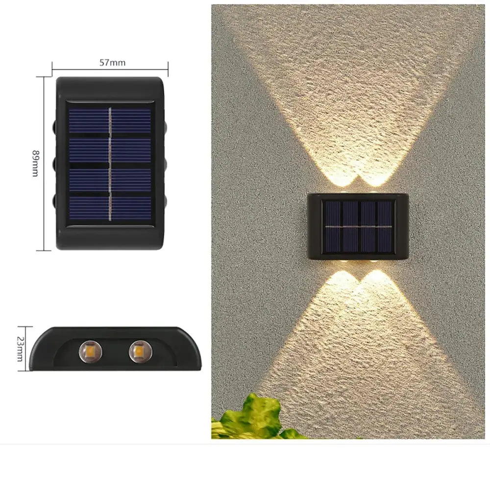 Solar Wall Lamp (different colours available) - 4LED-Warm / 1PCS - SS